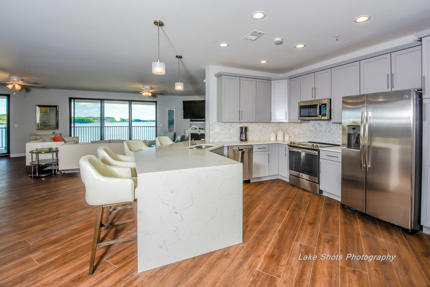 Cypress At The Lake - Room Kitchen & Living Area